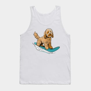 Feel Good Fashion: Snowboarding Labradoodle Tank Top